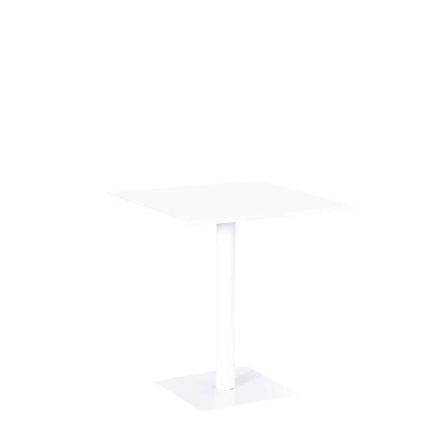 ESSTISCH Thule Weiß 70 cm x 76 cm - Weiß, Metall (70/70/76cm)