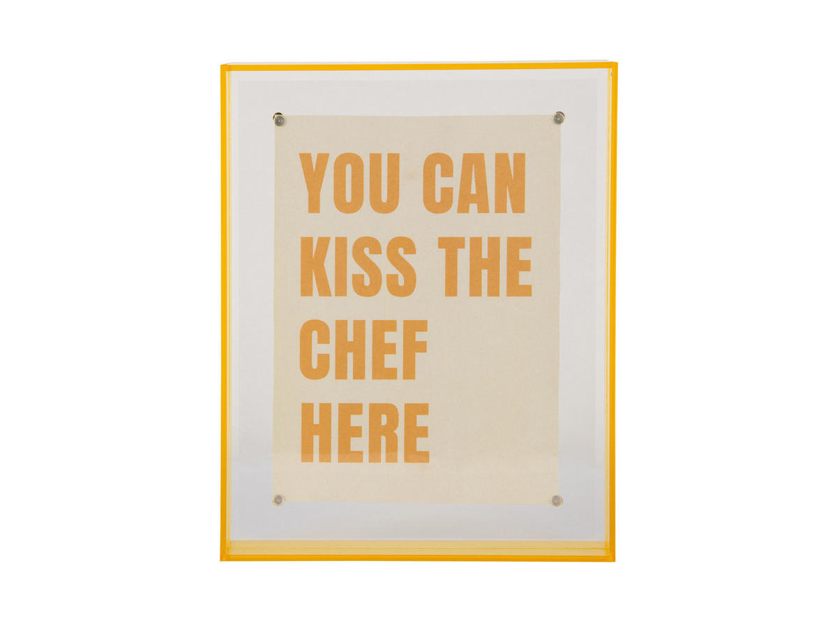 BILDERRAHMEN Gayo Acrylic Gelb 3/17/22 cm - Gelb, Kunststoff (17/22/3cm) - Present Time