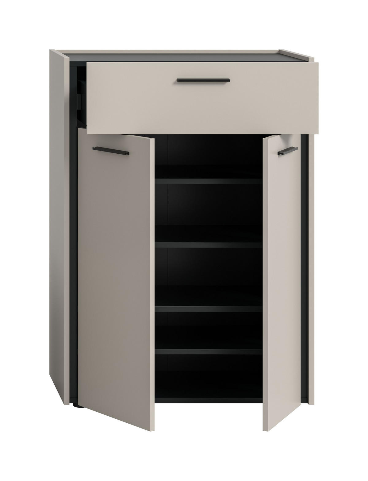 SCHUHKOMMODE EMIL (B/H/T: ca. 75/106/37 cm) in Kaschmir/Kaschmir - Kaschmir, Holzwerkstoff (75/106/37cm)