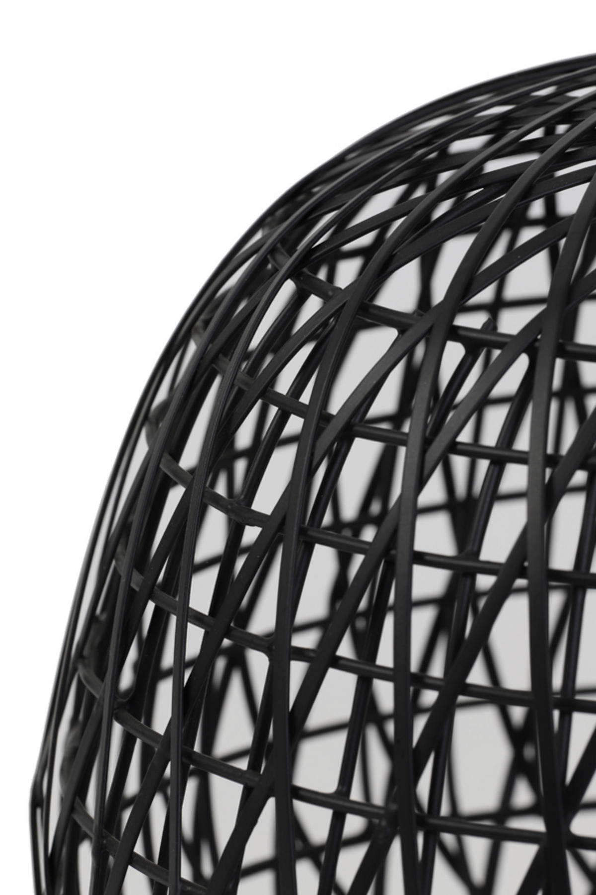 LAMPENFUSS Alwina Schwarz Ø32/28,5 cm - Schwarz, Metall (32/32/28.5cm) - Light & Living