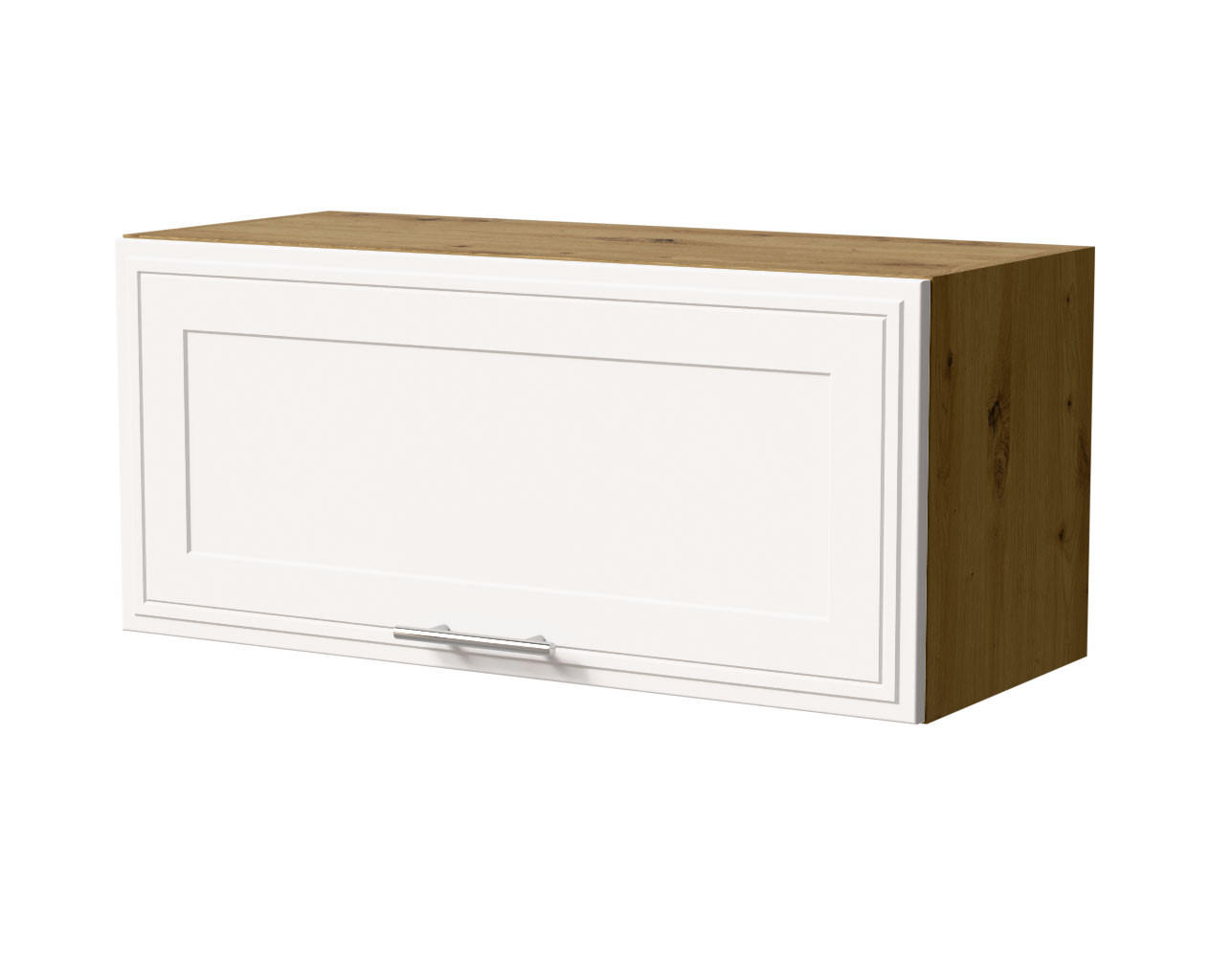 KLAPPHÄNGESCHRANK Salo W4B/80 Eiche Artisan / Weiß Matt 80 / 32,5 / 36cm - mit Blum Aventos Klappenbeschlag - Eiche Artisan/Weiß, Holz/Holzwerkstoff (80/36/32.5cm) - Feldmann-Wohnen