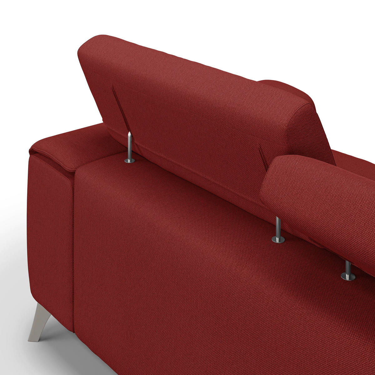 LINEARSOFA Fusion - Rot, Textil (260/74/102cm) - Divani.store