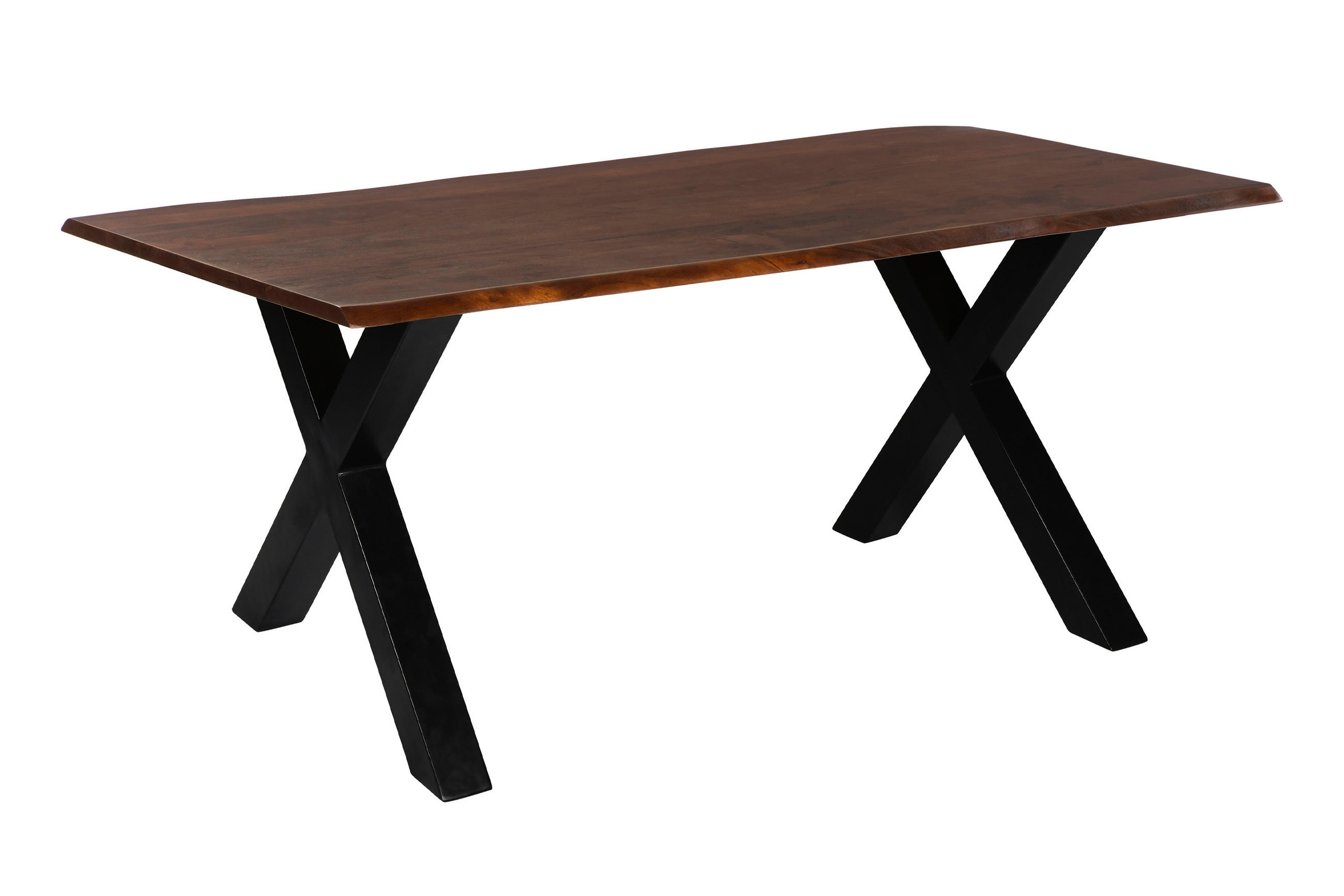 ESSTISCH ROXANA - Kastanienfarben/Beige, Holz (85/160/77cm) - SAM