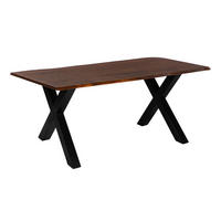 ESSTISCH ROXANA - Kastanienfarben/Beige, Holz (85/160/77cm) - SAM