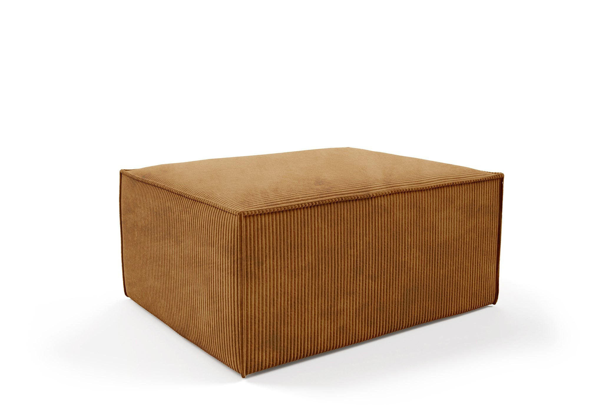 POUF Orto Gelb, Hocker - Gelb, Holzwerkstoff (100/42/82cm) - Bettso