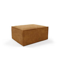 POUF Orto Gelb, Hocker - Gelb, Holzwerkstoff (100/42/82cm) - Bettso