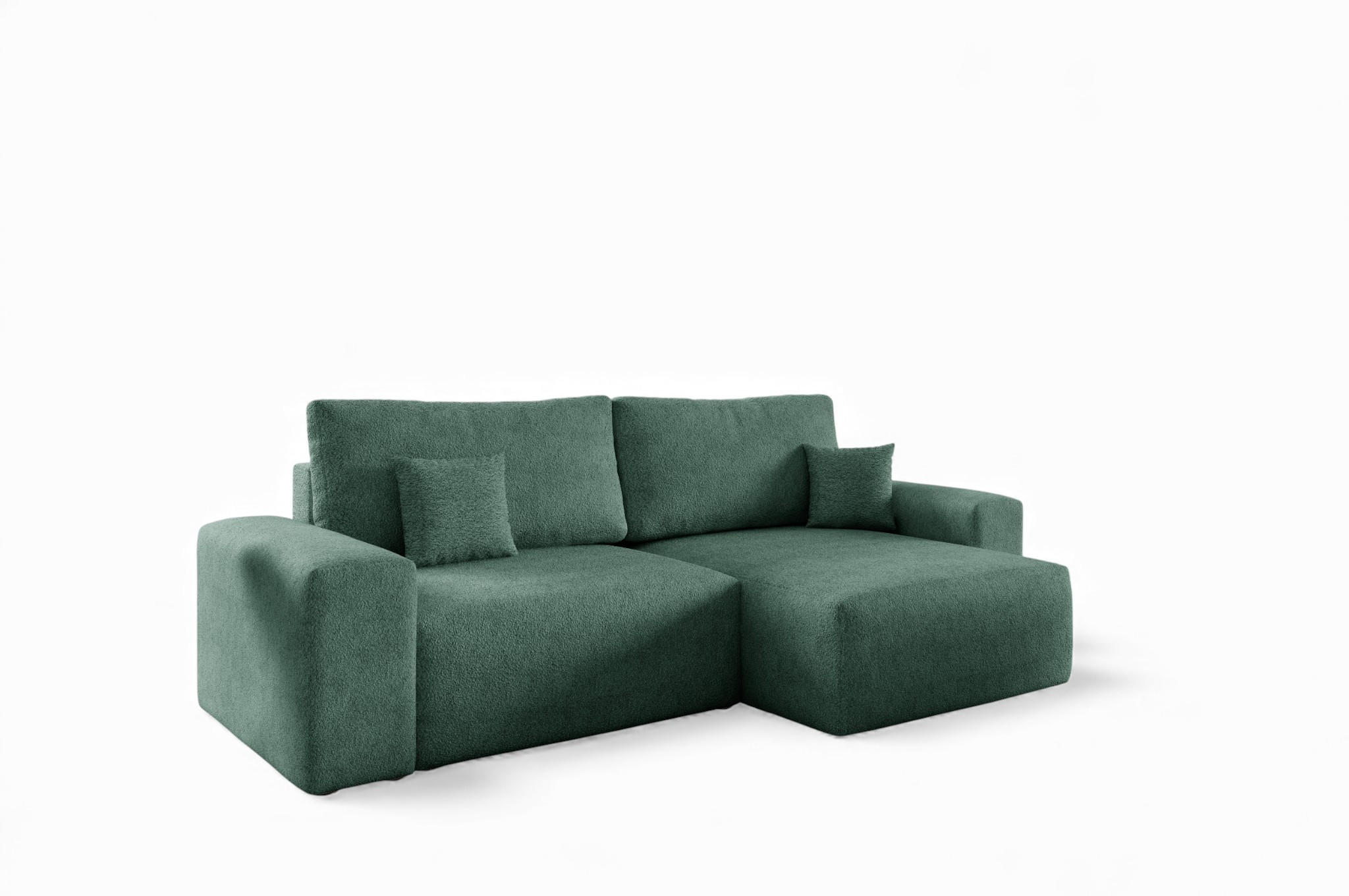 Fun Möbel Ecksofa Grün 255x148 cm