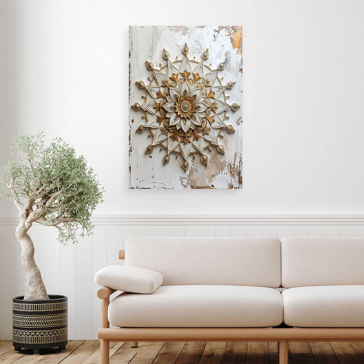 LEINWANDBILD Zen und Orientalisch 70x100cm - Beige, Textil (70/100cm) - Feeby