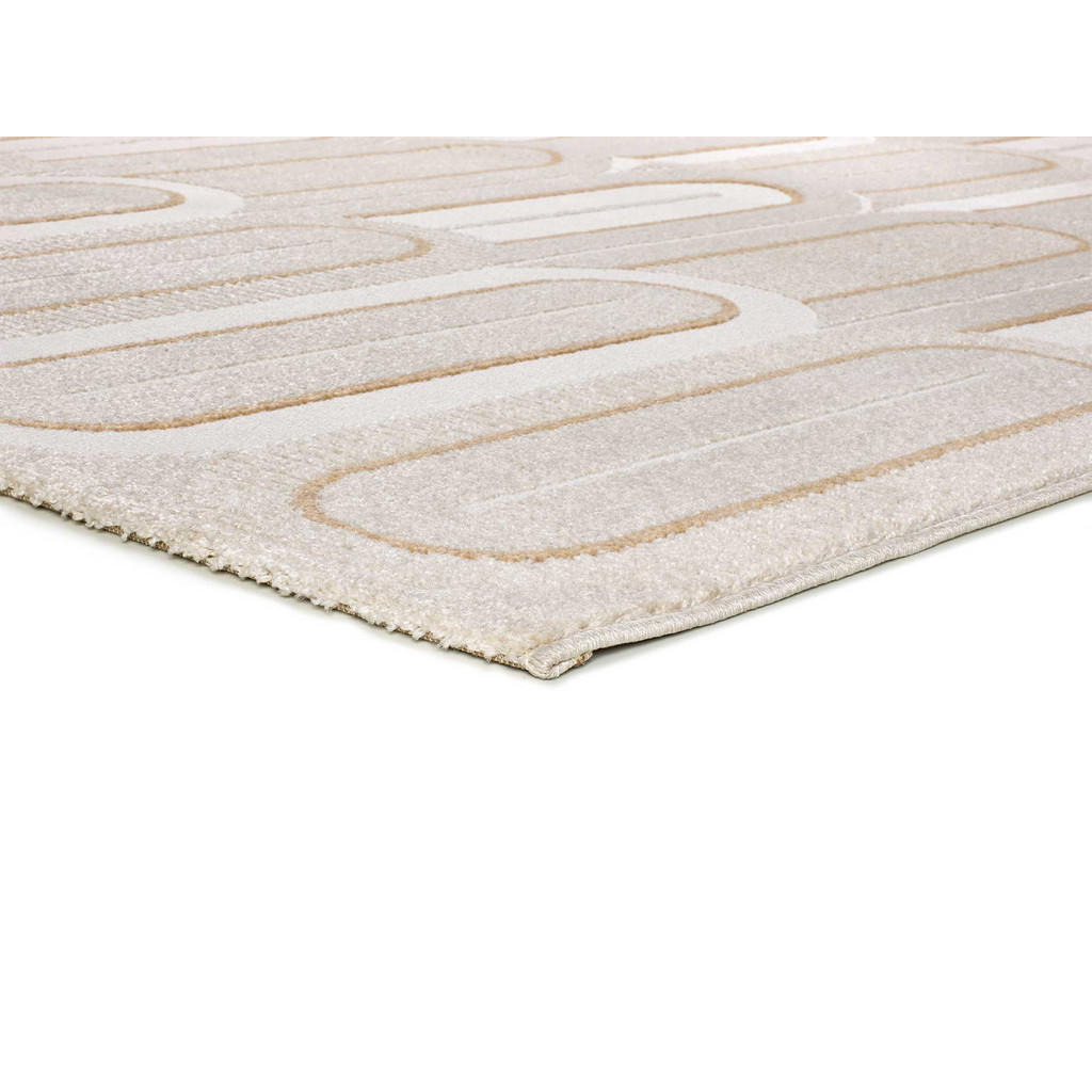 Thumbnail - Atticgo Webteppich, Beige, Creme, Textil, Grafikmuster, Rechteckig, 200x290 cm, Oeko-Tex® Standard 100, für Fußbodenheiz...
