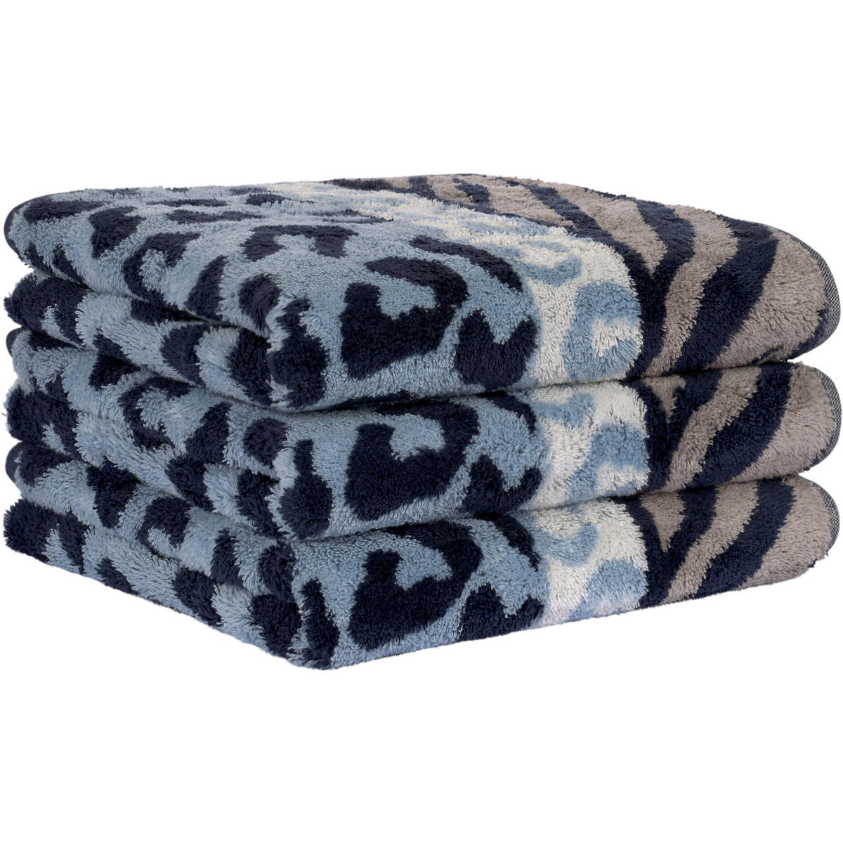 HANDTÜCHER NOBLESSE ANIMAL 1090 SKY - 11 - Blau, Textil (50/100cm) - Cawö