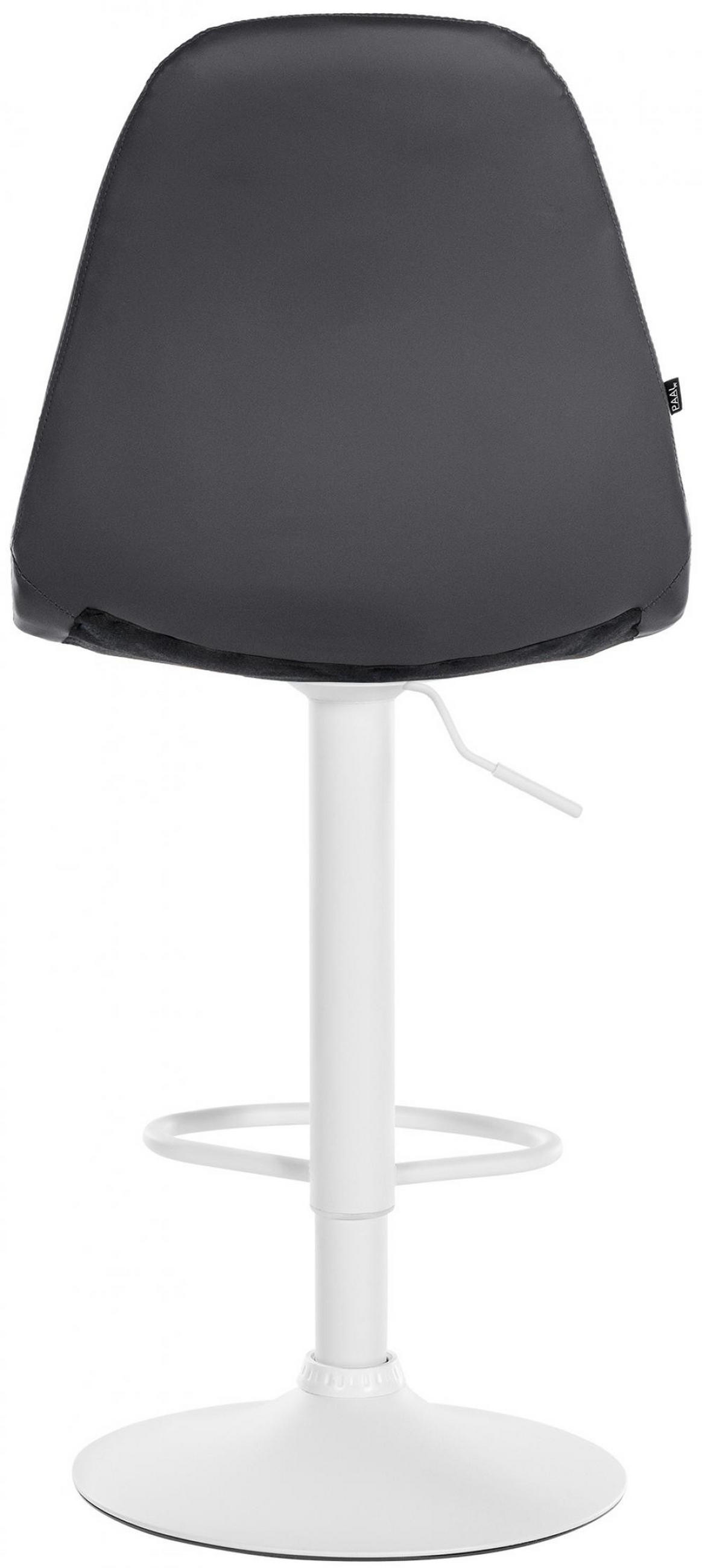 BARSTOL Elmore konstläder - Svart, Textil/Metall (47/58/56cm) - CLP