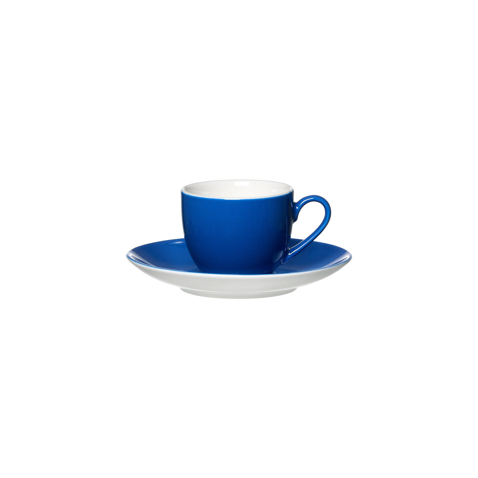 ESPRESSOTASSE MIT UNTERTASSE Doppio Indigo Blau 80 ml - Blau, Keramik (12/7/12cm) - Ritzenhoff Breker
