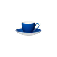 ESPRESSOTASSE MIT UNTERTASSE Doppio Indigo Blau 80 ml - Blau, Keramik (12/7/12cm) - Ritzenhoff Breker
