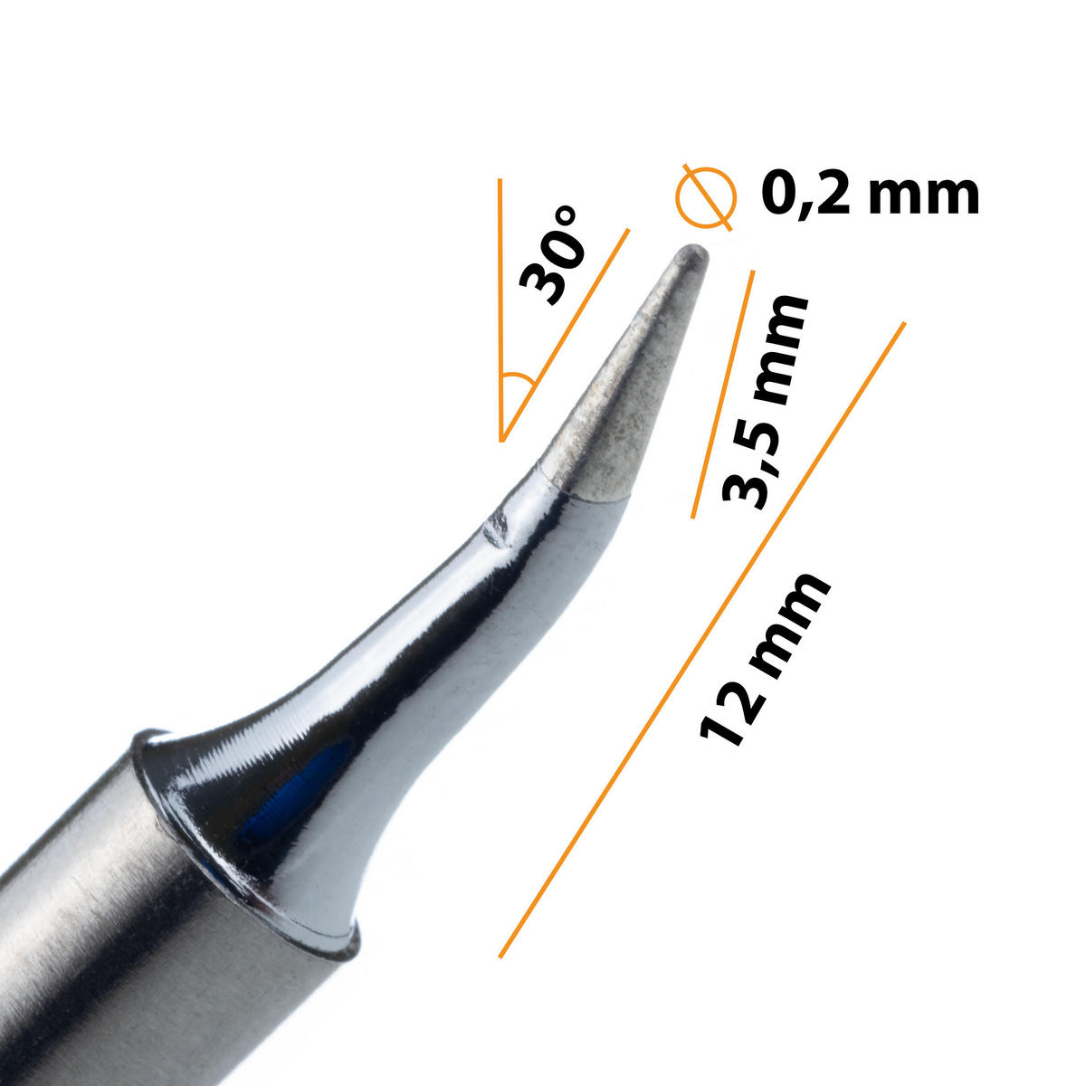 LÖTKOLBEN T12-JS02, Lötspitze mit integrierter Heizung und Thermofühler, 300 °C in 10 s, Schnellwechsel - Multicolor, Kunststoff/Metall (10/10/10cm)
