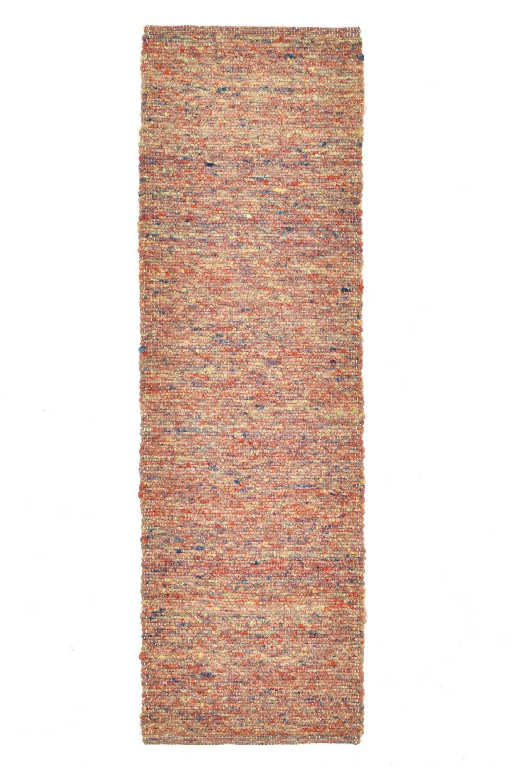 HANDWEBTEPPICH Alm-Freude 70x240 cm - Akaziefarben, Textil (70/240cm) - THEKO