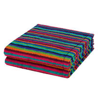 DUSCHTUCH Lifestyle 2er-Set - Multicolor, Textil (70/140cm) - Cawoe