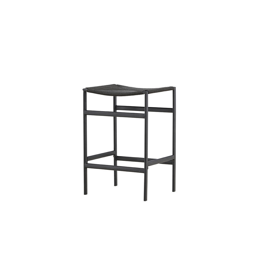 BARHOCKER, Polly, Stühle Schwarz, Metall, 45 x 40 x 66 cm - Schwarz, Textil/Metall (45/66/40cm) - ebuy24