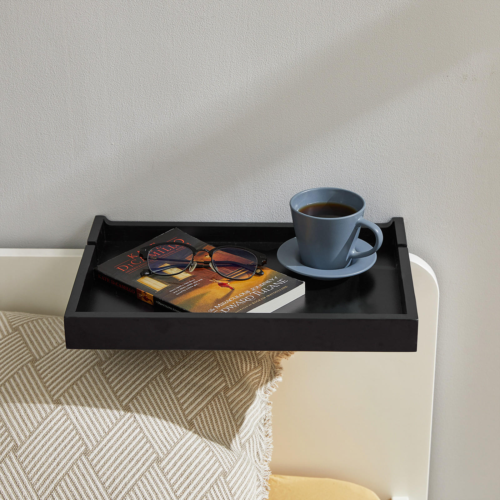 NACHTTISCH Bambus Schwarz - Schwarz, Naturmaterialien (36/9/25cm) - SoBuy