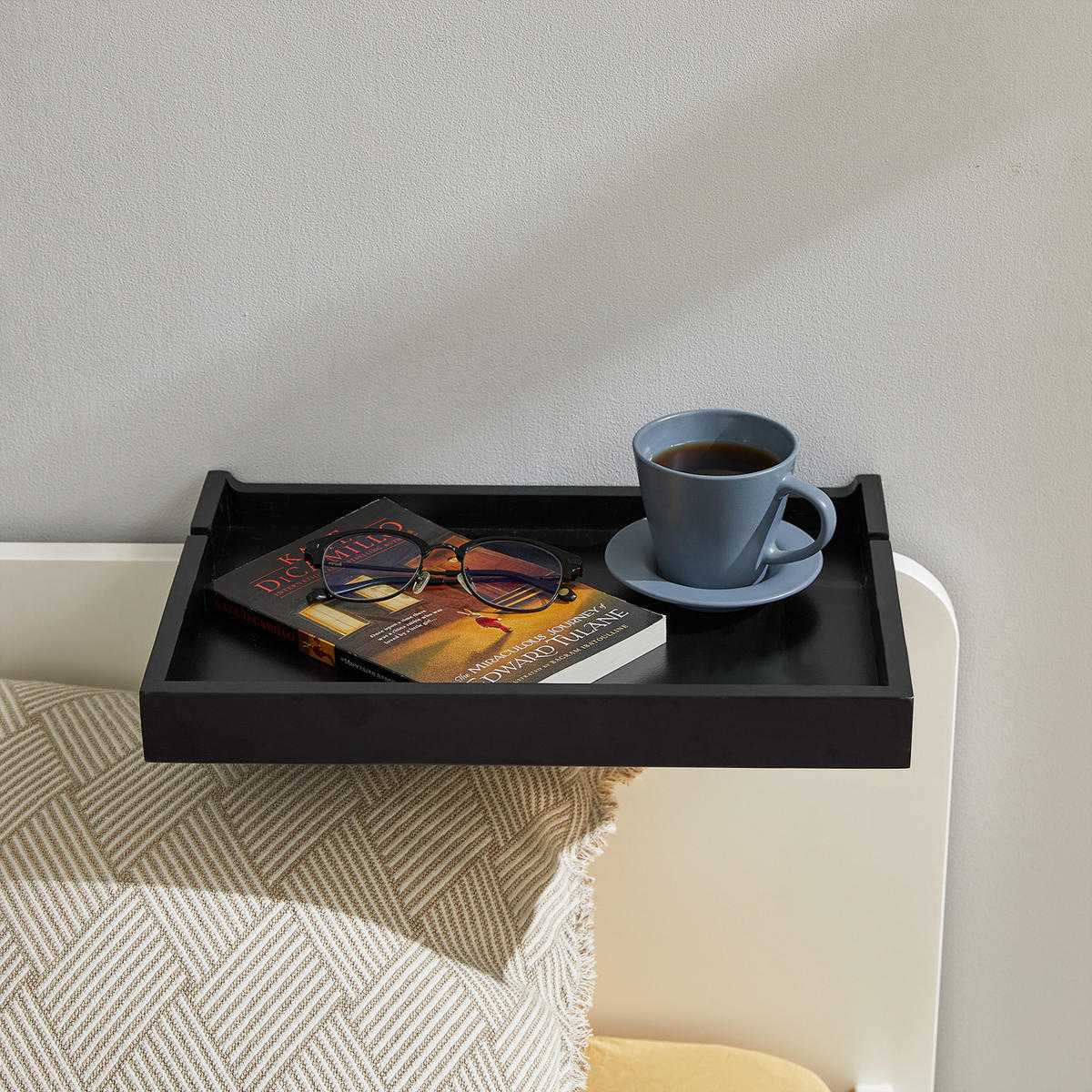 NACHTTISCH Bambus Schwarz - Schwarz, Naturmaterialen (36/9/25cm) - SoBuy