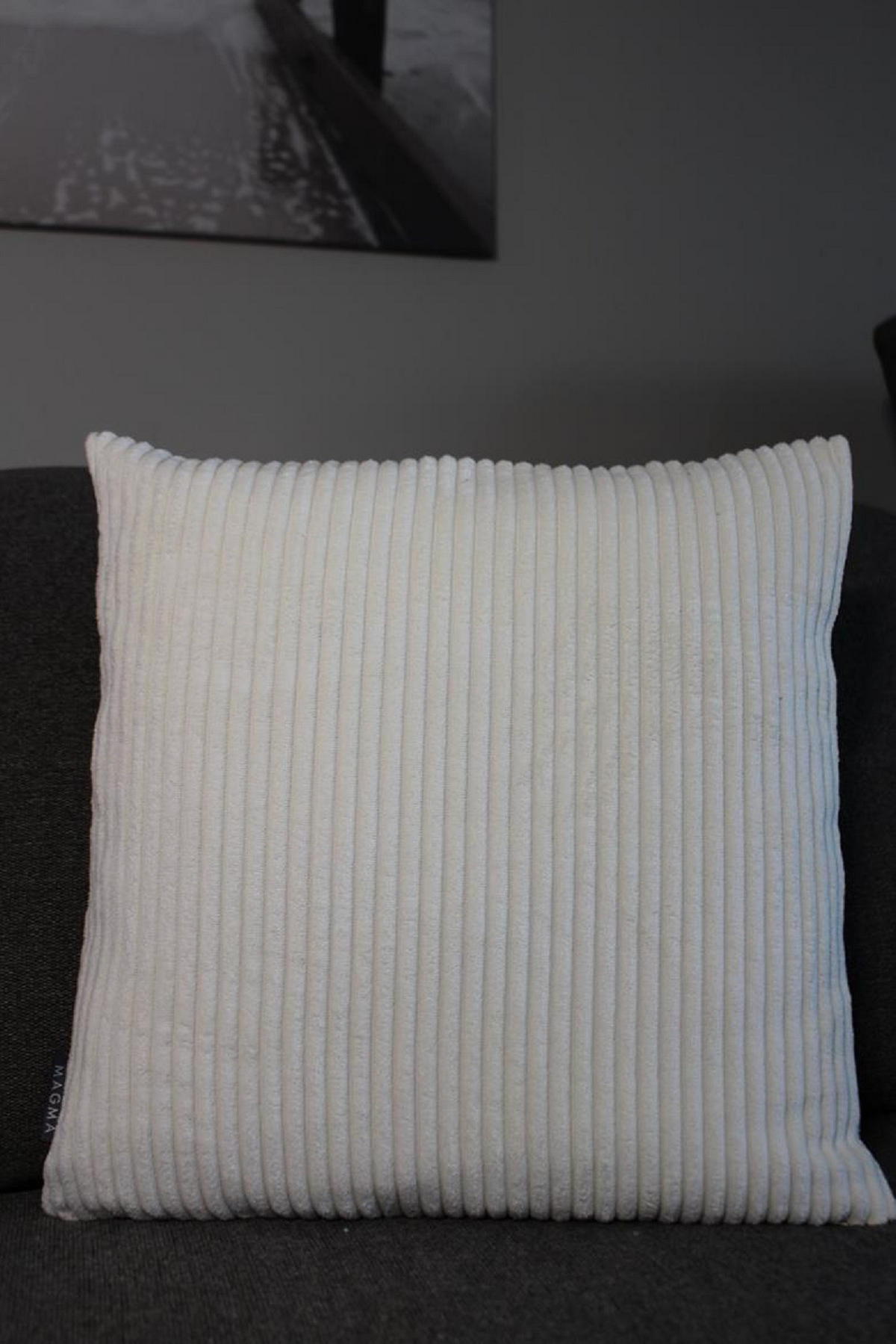 KISSENHÜLLE Shara Cord Look beige - Beige, Textil (45/45cm) - Magma Heimtexx