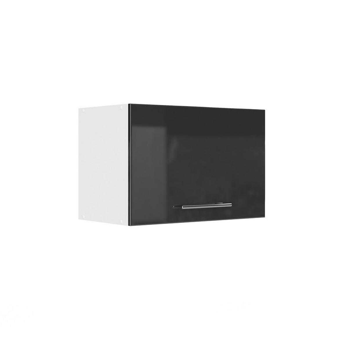 HÄNGESCHRANK Fame-Line Anthrazit Hochglanz 60 cm Flach - Schwarz Hochglanz/Anthrazit, Holzwerkstoff (60/40/34.1cm) - Vicco