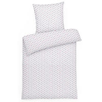 SEERSUCKER-BETTWÄSCHE 155x220 geblümt Sommer Bettbezug Bügelfrei aus 100% Baumwolle, Bettbezüge Blumen Rosen Muster Rosa - Rosa, Textil (155/220cm) - Carpe Sonno
