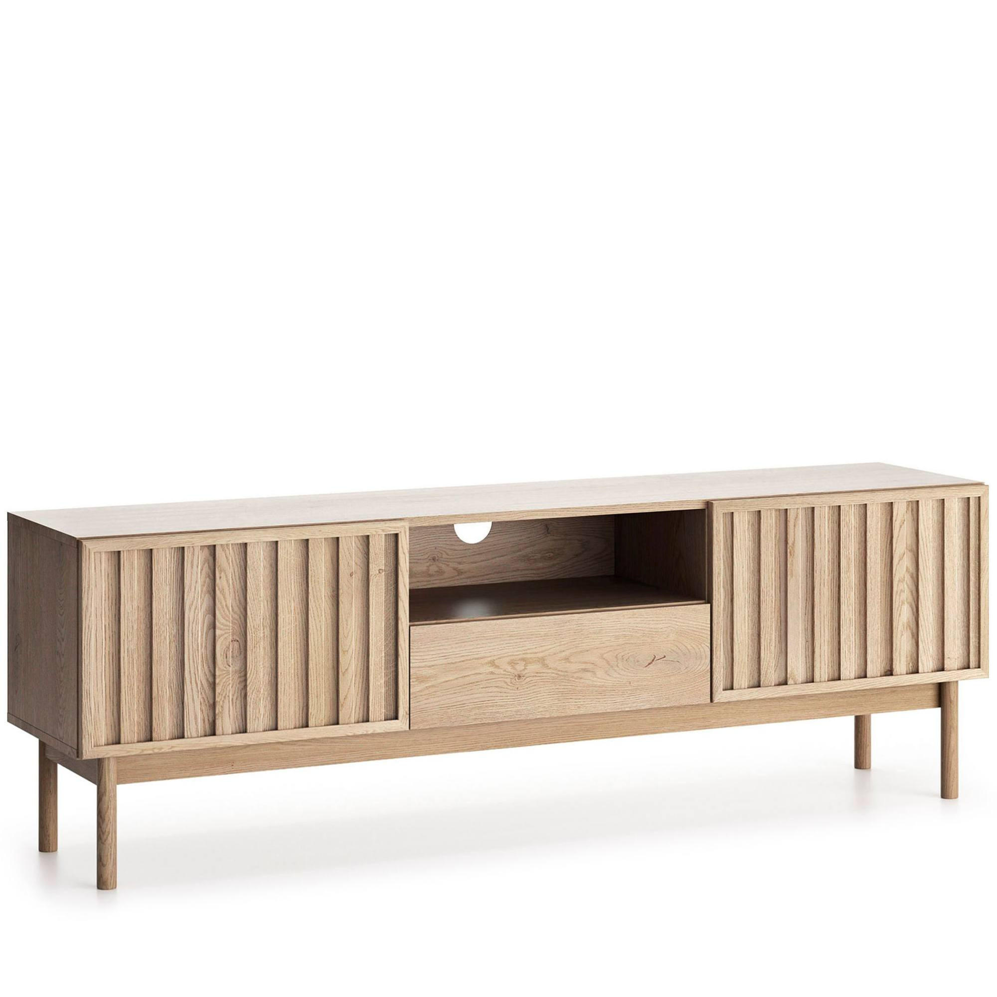 Konsimo® Tv-Lowboard Eiche 159x53x37 cm
