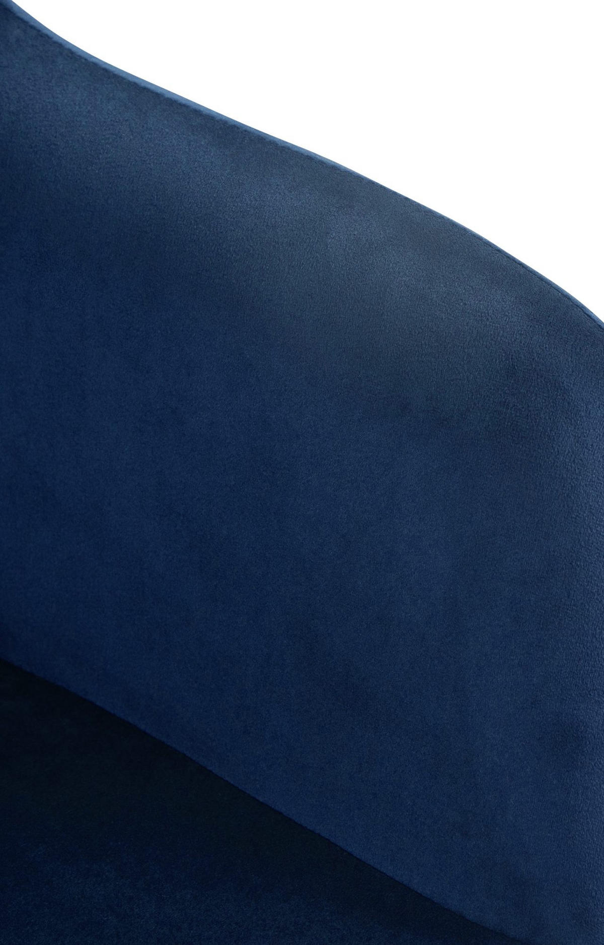 BARHOCKER Samt blau - Blau/Weiß, Textil (57/97/59cm) - CLP