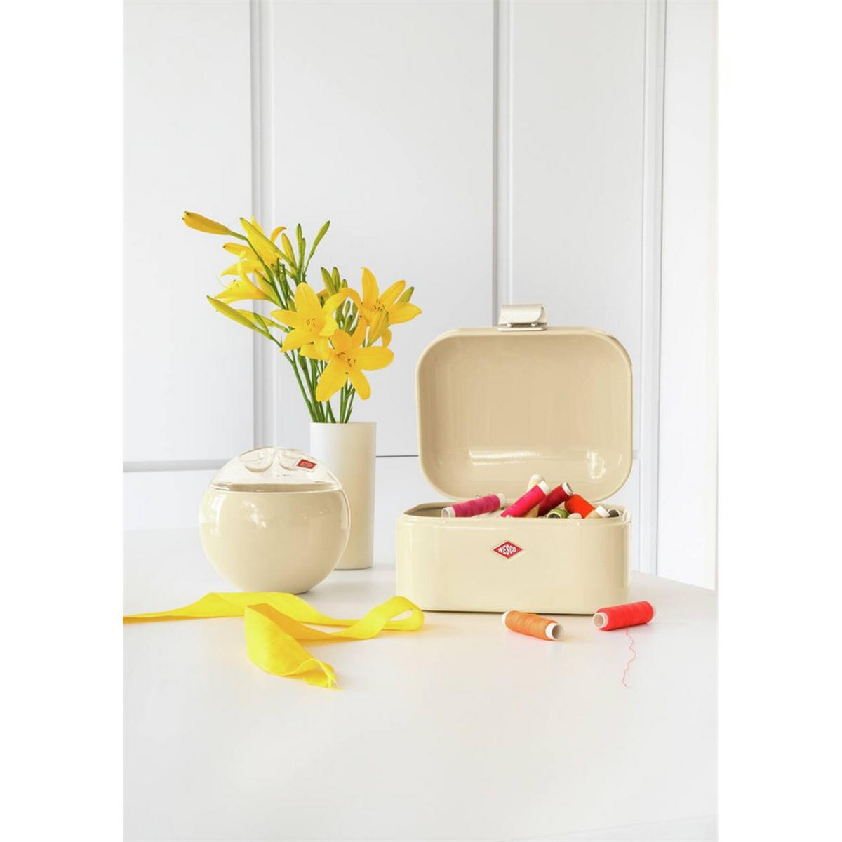 FRÜHSTÜCKSBOX Mini Grandy Mandel - Beige, Metall (18/17/12cm) - Wesco
