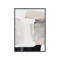 POSTER mit Rahmen Dan Hobday - Clay - Schwarz/Naturfarben, Holz/Papier (70/100/2cm) - Poster&Frame