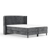 KONTINENTALBETT Ardis Anthrazit 160/200 cm mit Matratze und Topper - Anthrazit/Schwarz, Holz/Holzwerkstoff (160/200cm) - Maison de Reve