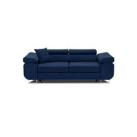 SOFA 2-SITZER MIT SCHLAFFUNKTION RIGATTO Dunkelblau - Dunkelblau, Textil (100/71/209cm) - Mebligo