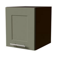 KLAPPHÄNGESCHRANK Oslo W4B/30 Reed Green Matt / Lava 30 / 32,5 / 36cm - Dunkelgrau/Grün, Holz/Holzwerkstoff (30/36/32.5cm) - Feldmann-Wohnen