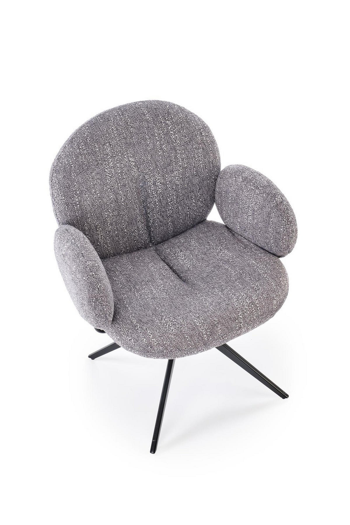 SESSEL BERRY 360° gepolstert Grau - Grau, Textil (65/83/64cm) - Lookway