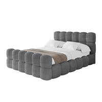 POLSTERBETT mit Bettkasten, Fußteil und Lattenrost, Bett mit Matratze H3/H4 - LEYA-Z 120x200 Dunkelgrau - Anthrazit, Holzwerkstoff/Textil (120/200cm) - ALTDECOR