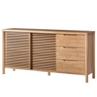 SIDEBOARD - Esche massiv, 180 cm - Braun, Holz (180/88/45cm) - home24