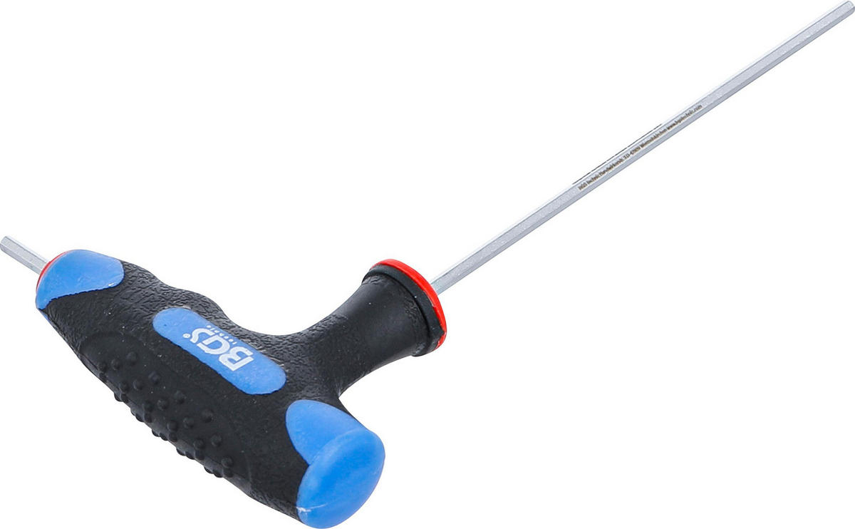 SCHRAUBENDREHER MIT T-GRIFF UND SEITLICHER KLINGE | INNENSECHSKANT - Multicolor, Kunststoff/Metall (1/1cm) - BGS technic