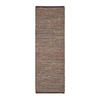 TEPPICHLÄUFER Madras, Leder & Hanf 66/200 cm - Braun, Leder (66/200cm) - Homescapes