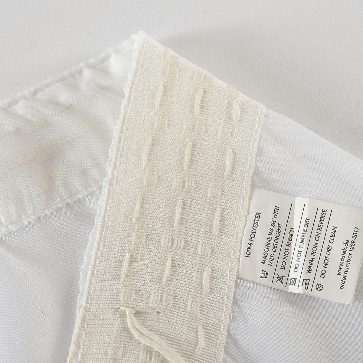 VORHANG »Isabella« HxB 120x300 cm Weiß - Weiß, Textil (300/120cm) - Gardinenbox