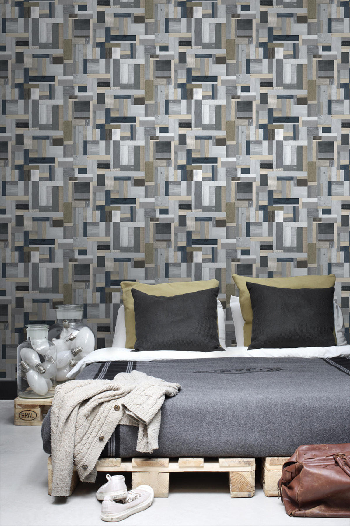 TAPETE Holz-Optik 53 cm x 10.05 m - Grau, Papier (53/1000cm) - ESTAhome