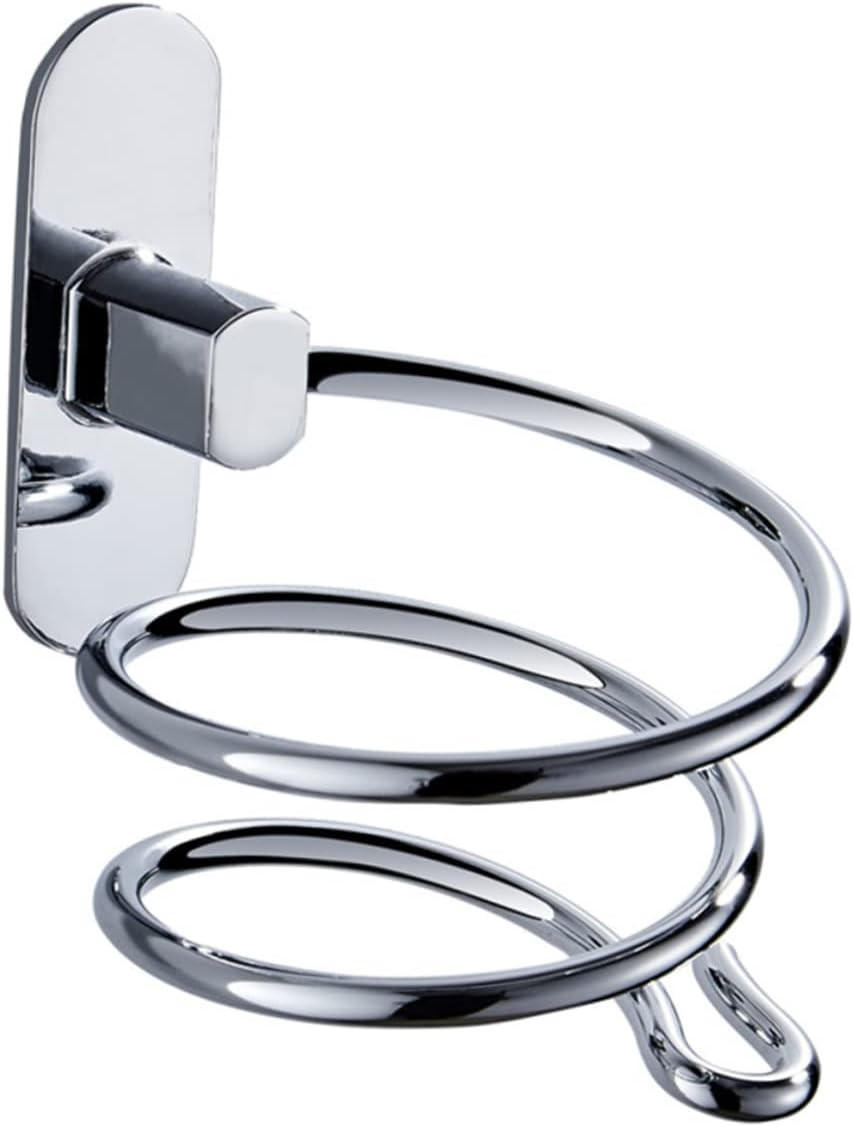 HAARTROCKNERHALTER ,Bohrfreie Montage - Silberfarben, Metall (9.5/12/9.5cm) - BELZ