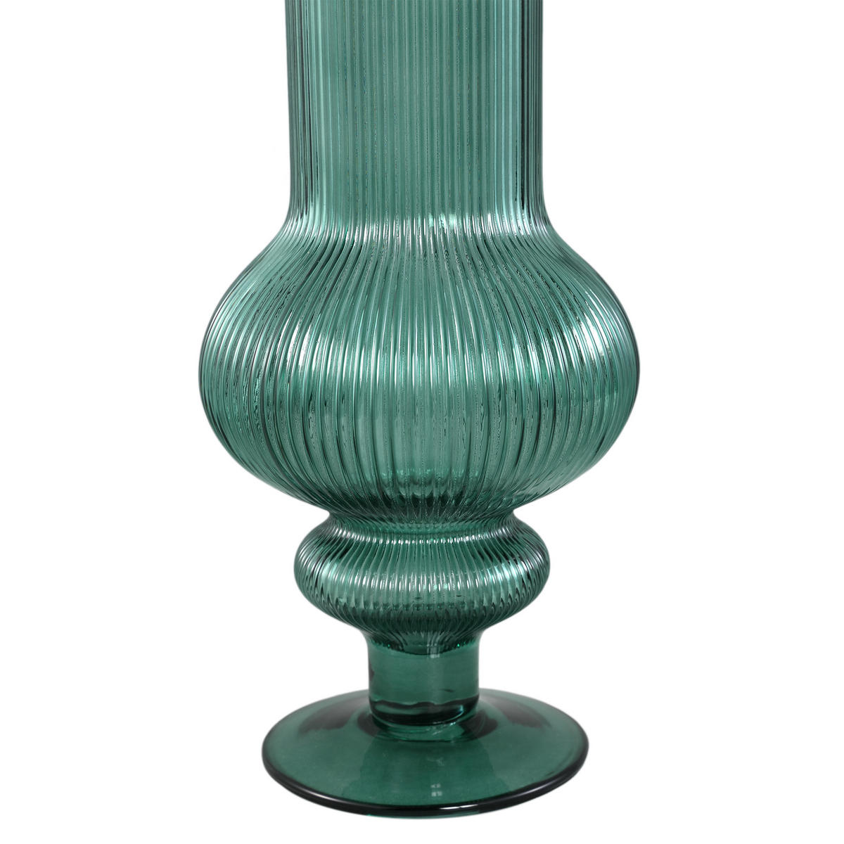 VASE Keala Grün 15.5/15.5/50cm - Grün, Glas (50cm) - PTMD Collection