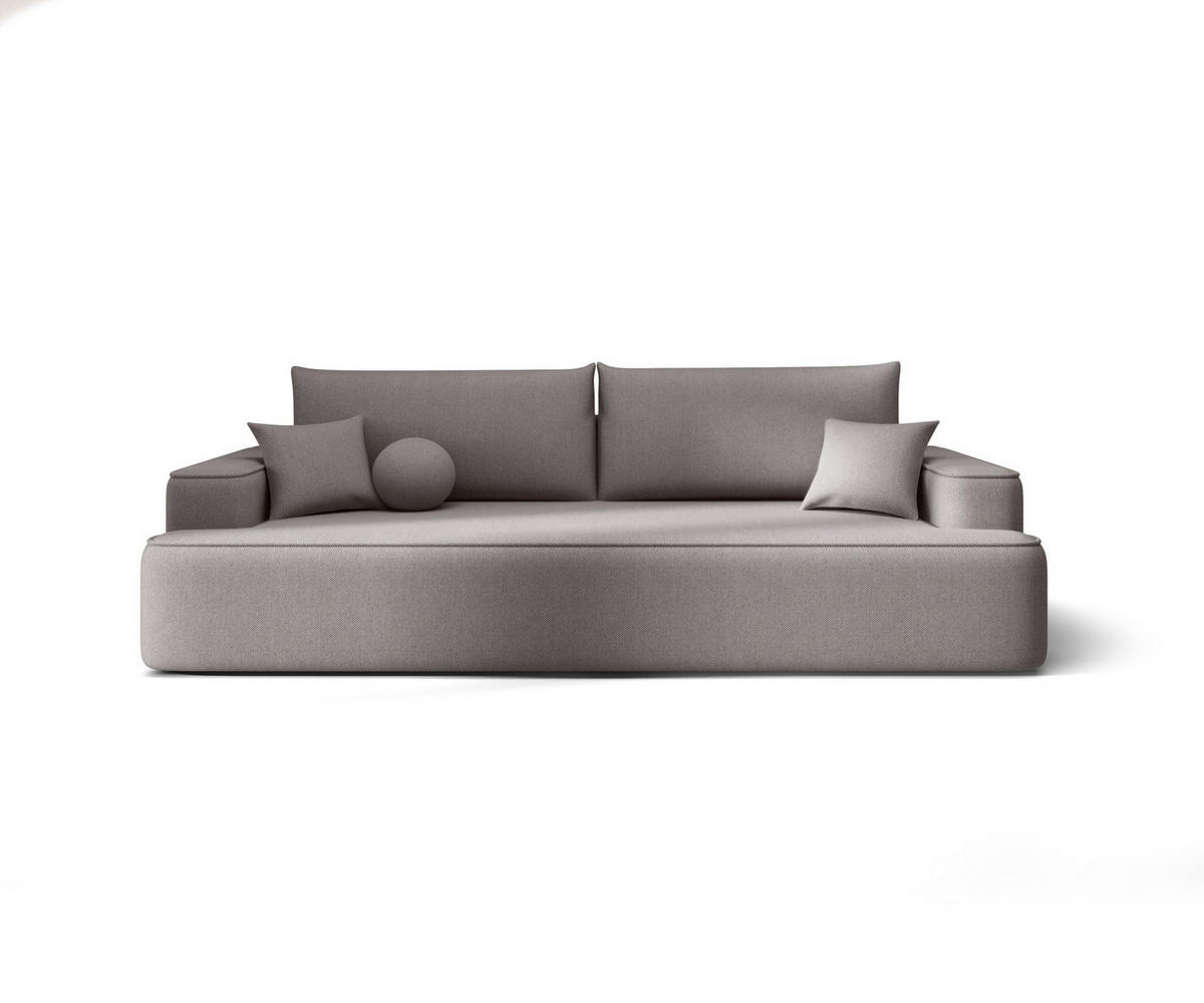 SOFA mit Schlaffunktion FIGO Curio 83 - Grau, Textil (250/75/150cm) - Bedante
