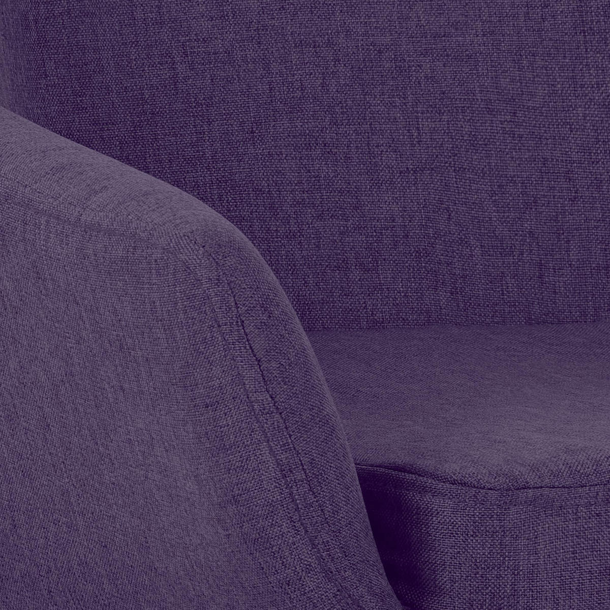 BARHOCKER Stoff Lila - Eukalyptusholzfarben/Lila, Holz/Textil (55/99/46cm) - CLP