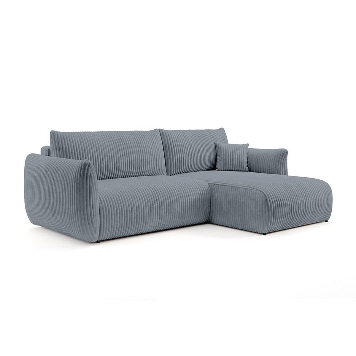 ECKSOFA ALLORO Anthrazit - Anthrazit, Textil (257/88/177cm) - Pillovely