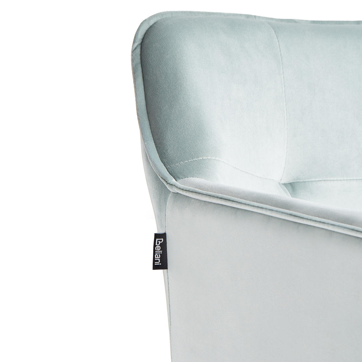 JÍDELNÍ ŽIDLE sada 2 ks Sametová látka Mátově zelená Jasmin - zelená barva, kov/textil (60/91/49cm) - Beliani
