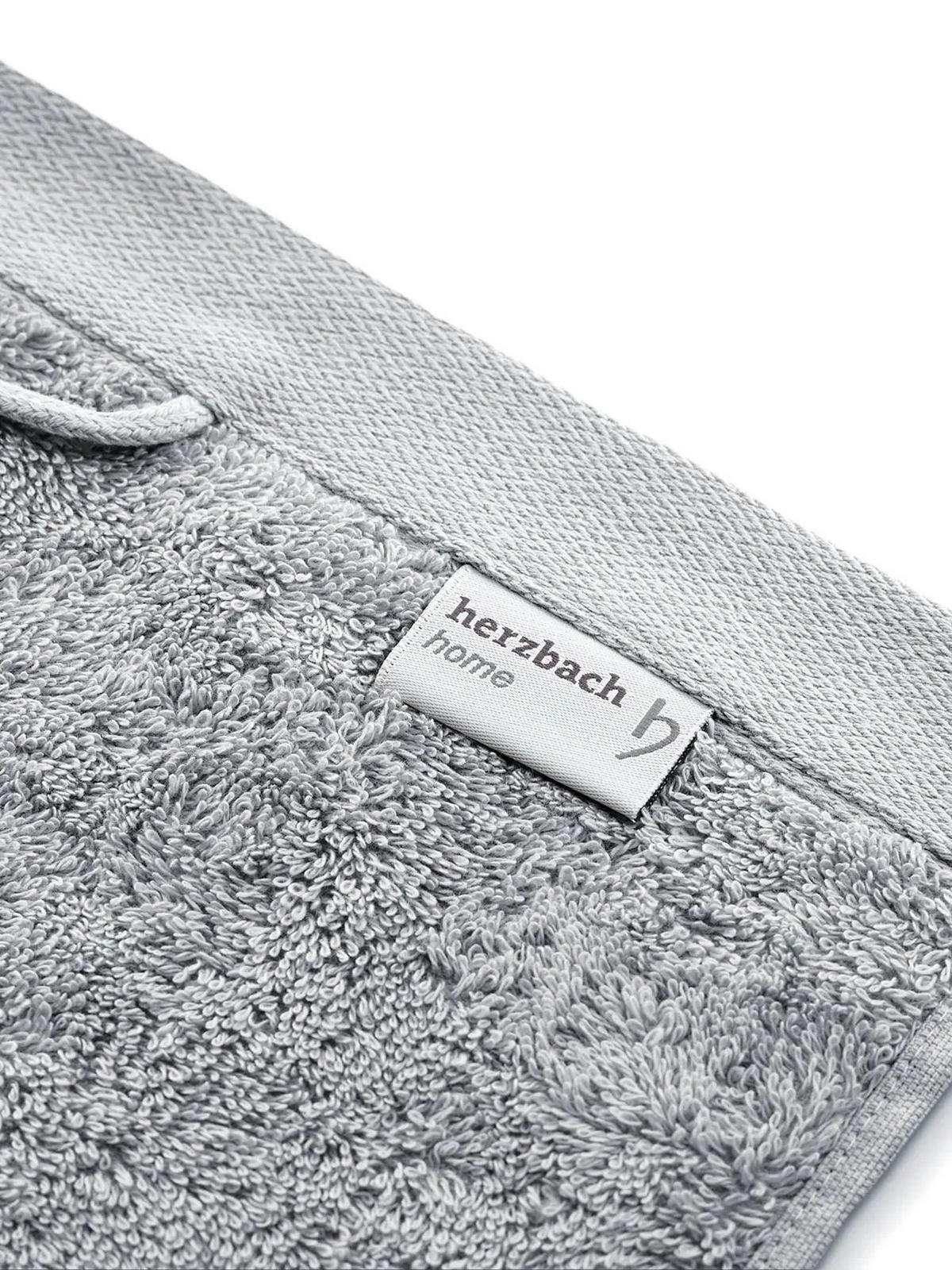 SEIFTUCH 3er Set Pura Silbergrau - Hellgrau, Textil (30/30cm) - Herzbach Home