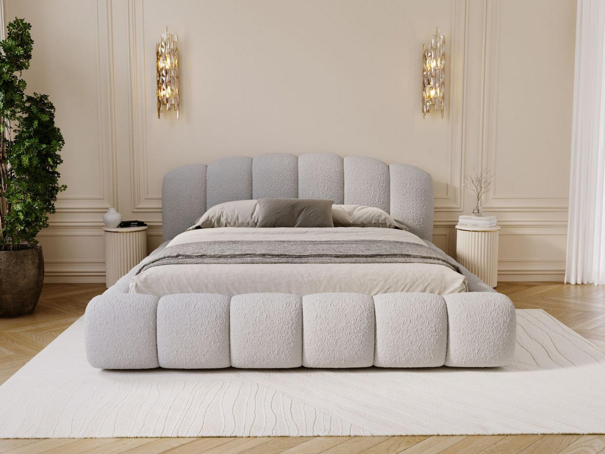 POLSTERBETT CLOUD SOFT - Grau, Textil (186/234cm) - Graingold