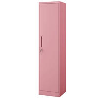 AKTENSCHRANK abschließbar KADO mit Flügeltüren 185x45x40cm Rosa - Rosa, Metall (45/185/40cm) - DELUKE
