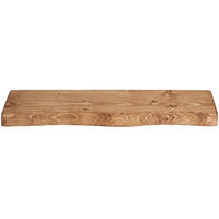 WANDREGAL rustikales 16/4,4/110 cm dunkle Eiche - Dunkelbraun, Holz (110/4.4/16cm)